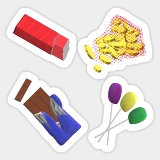 Halloween Candy (White Background) Sticker